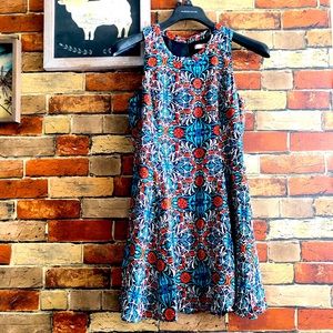 Mandala and Fractal print skater dress